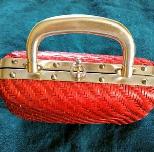 Vintage basketweave purse made in Italy by Forsum